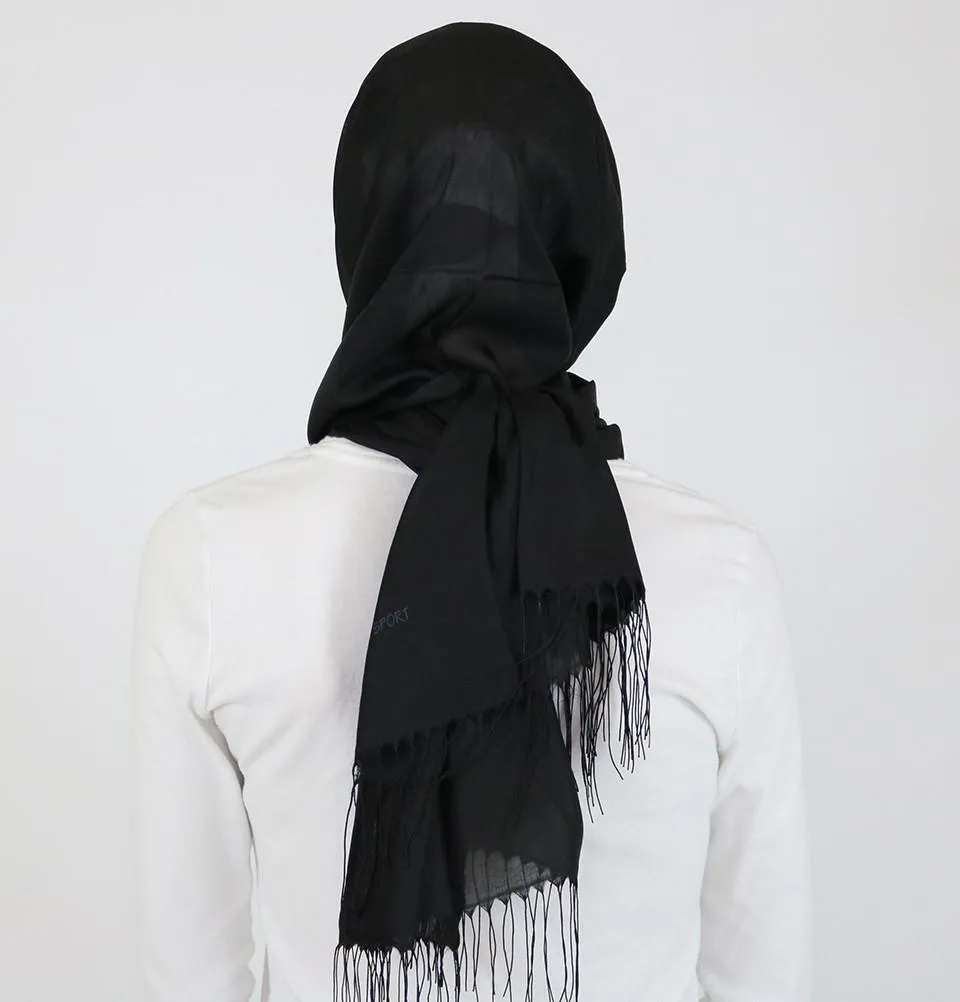 Aker Ince Hijab Shawl #311 Black