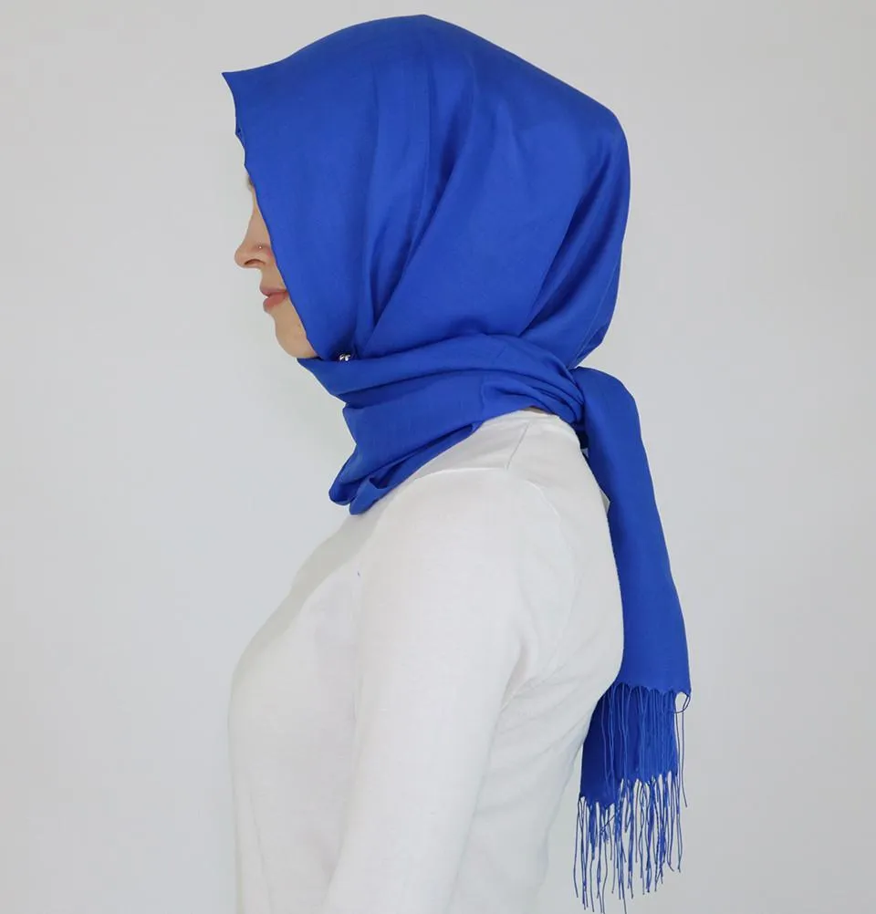 Aker Ince Hijab Shawl #322 Royal Blue