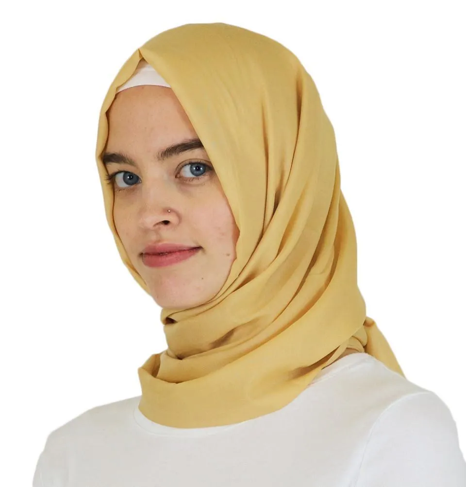 Aker Ince Hijab Shawl #361 Yellow