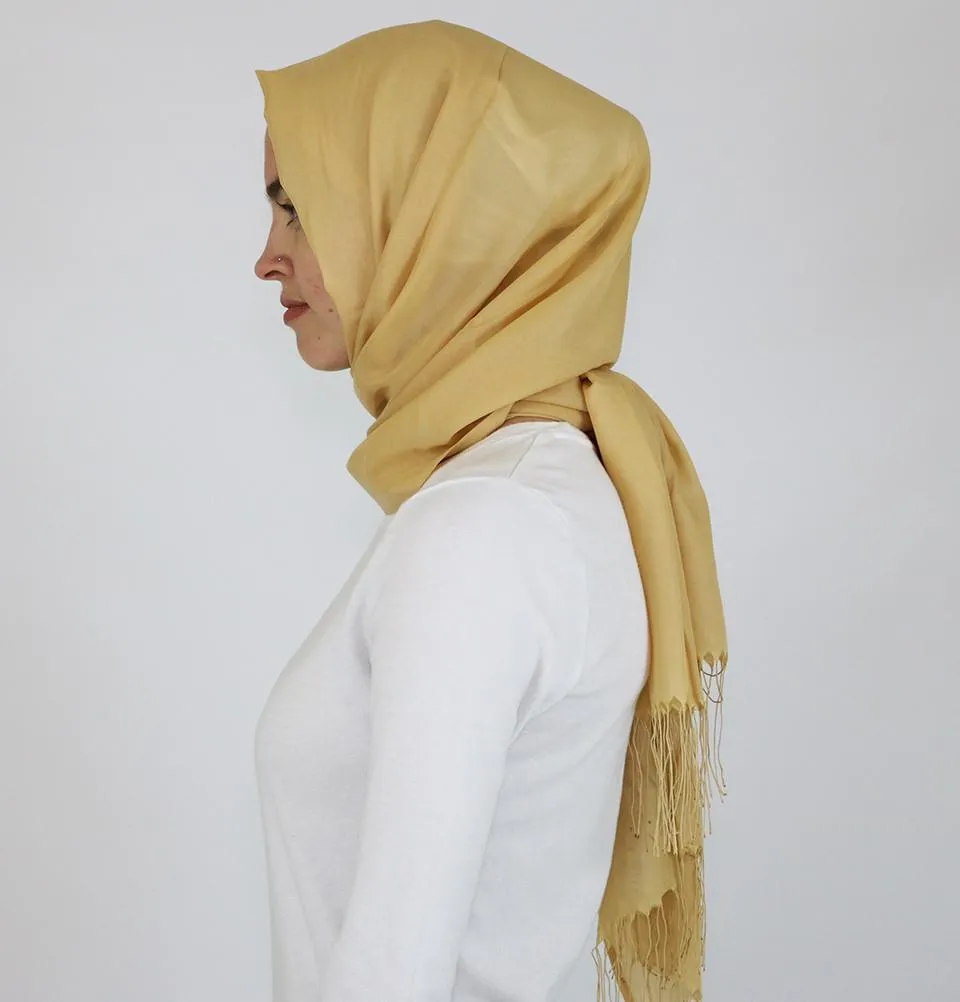 Aker Ince Hijab Shawl #361 Yellow