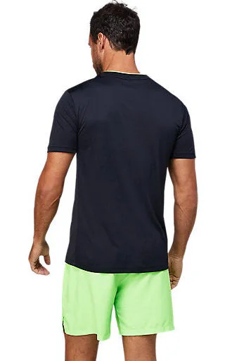 Asics Men's Court Graphic SS Top Black/Green T-Shirt 2041A172-001