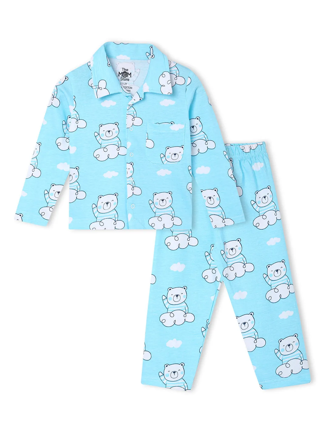 Baby and Kids Pajama Nightsuit Set - Hello Bear