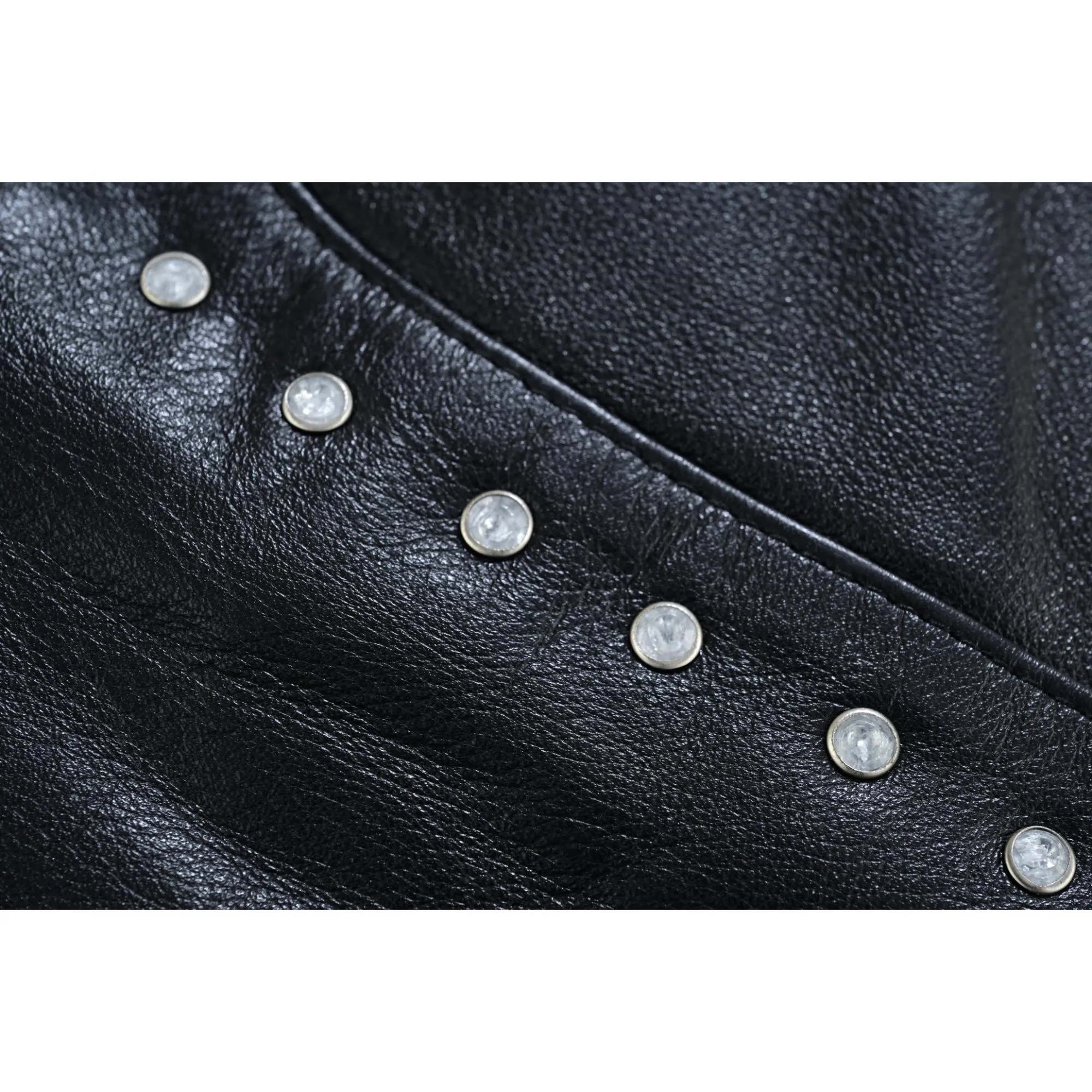 Biker Babe Women’s Studded Leather Motorcycle Vest