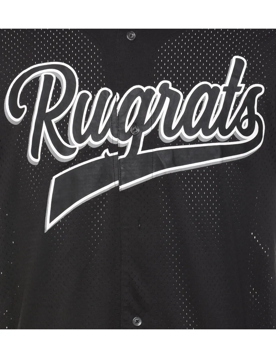 Black Mesh 1990s Rugrat Jersey  - M