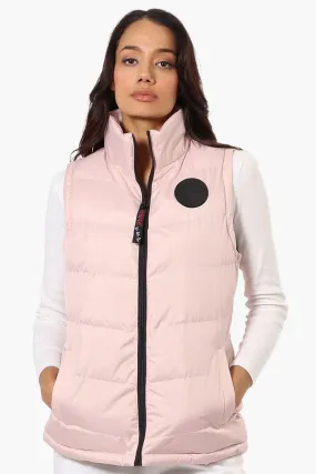 Canada Weather Gear Solid Bubble Vest - Blush