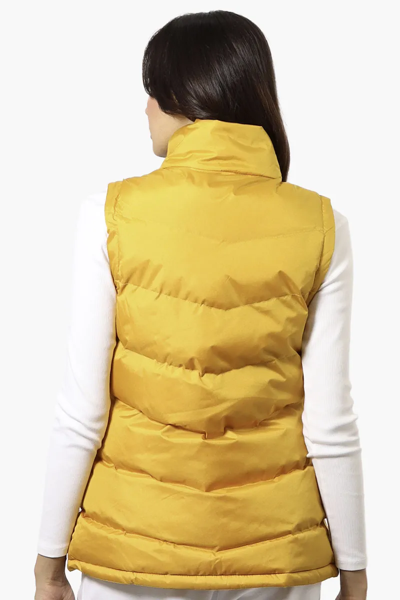 Canada Weather Gear Solid Bubble Vest - Mustard