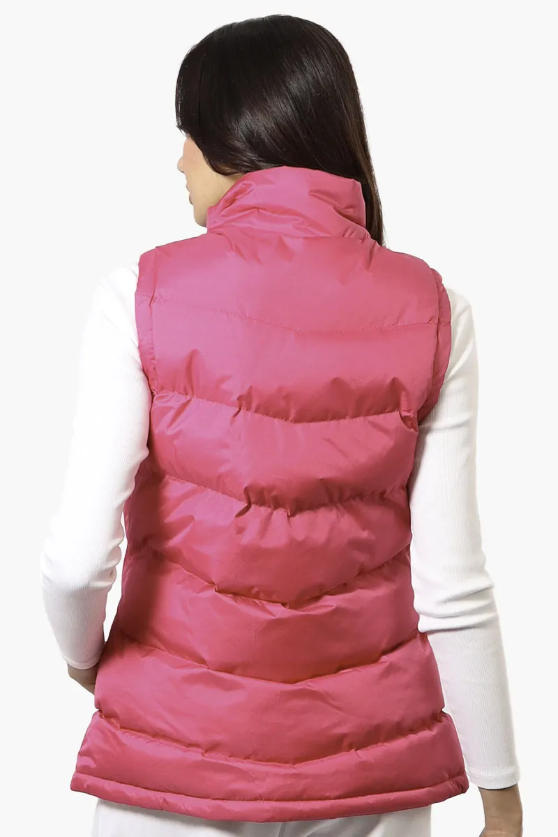 Canada Weather Gear Solid Bubble Vest - Pink