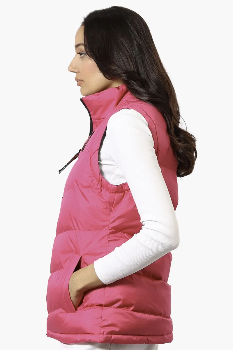 Canada Weather Gear Solid Bubble Vest - Pink