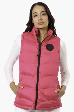 Canada Weather Gear Solid Bubble Vest - Pink