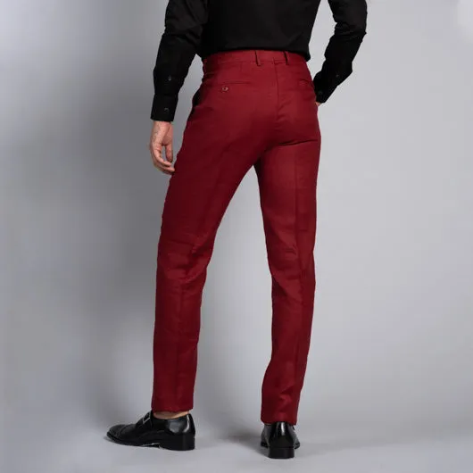 Canterbury Red Linen Pant