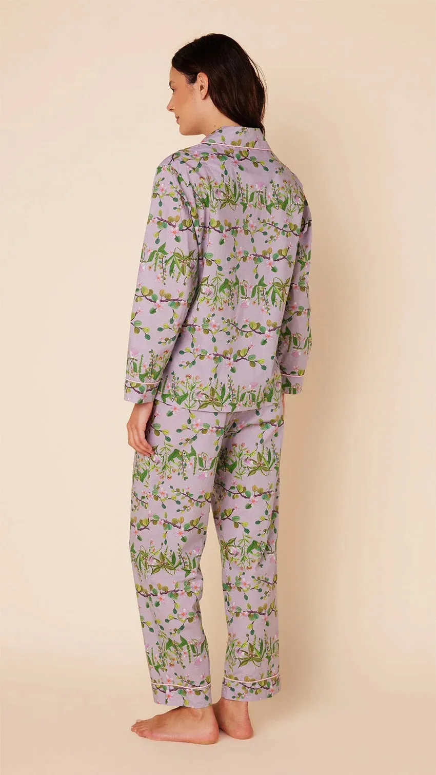 CAT'S PAJAMAS - SAKURA LUXE PIMA COTTON PAJAMAS