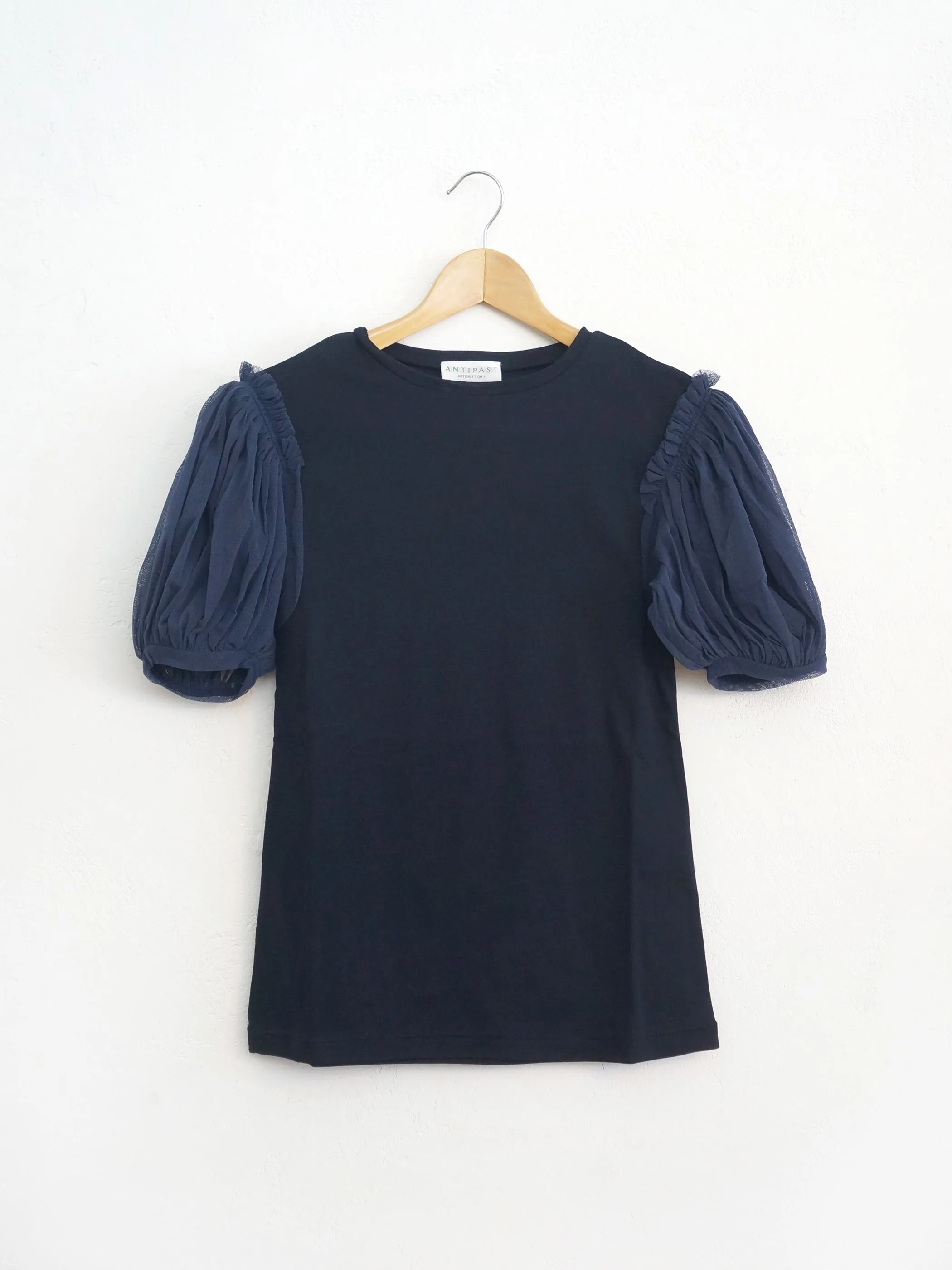 Cotton Frice T-shirts with Mesh Sleeves