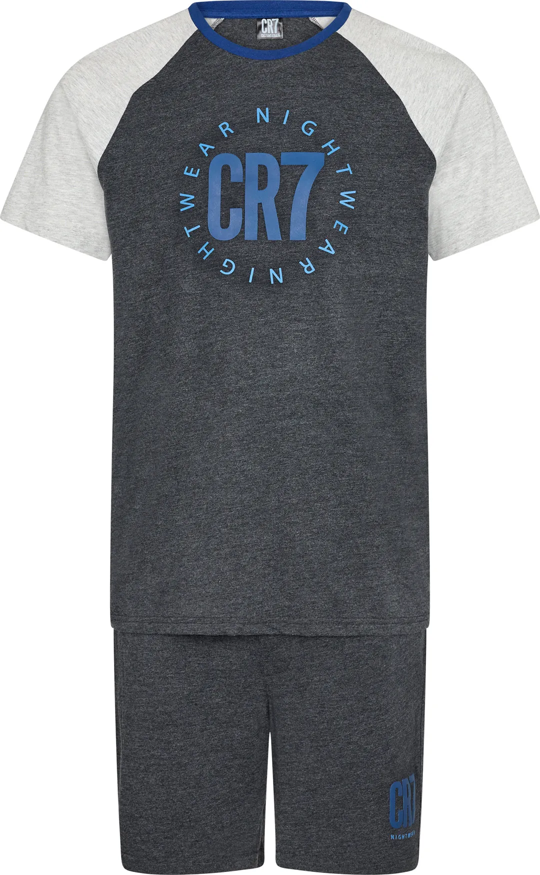 CR7 Men's Loungewear Set- Shorts, Short Sleeve