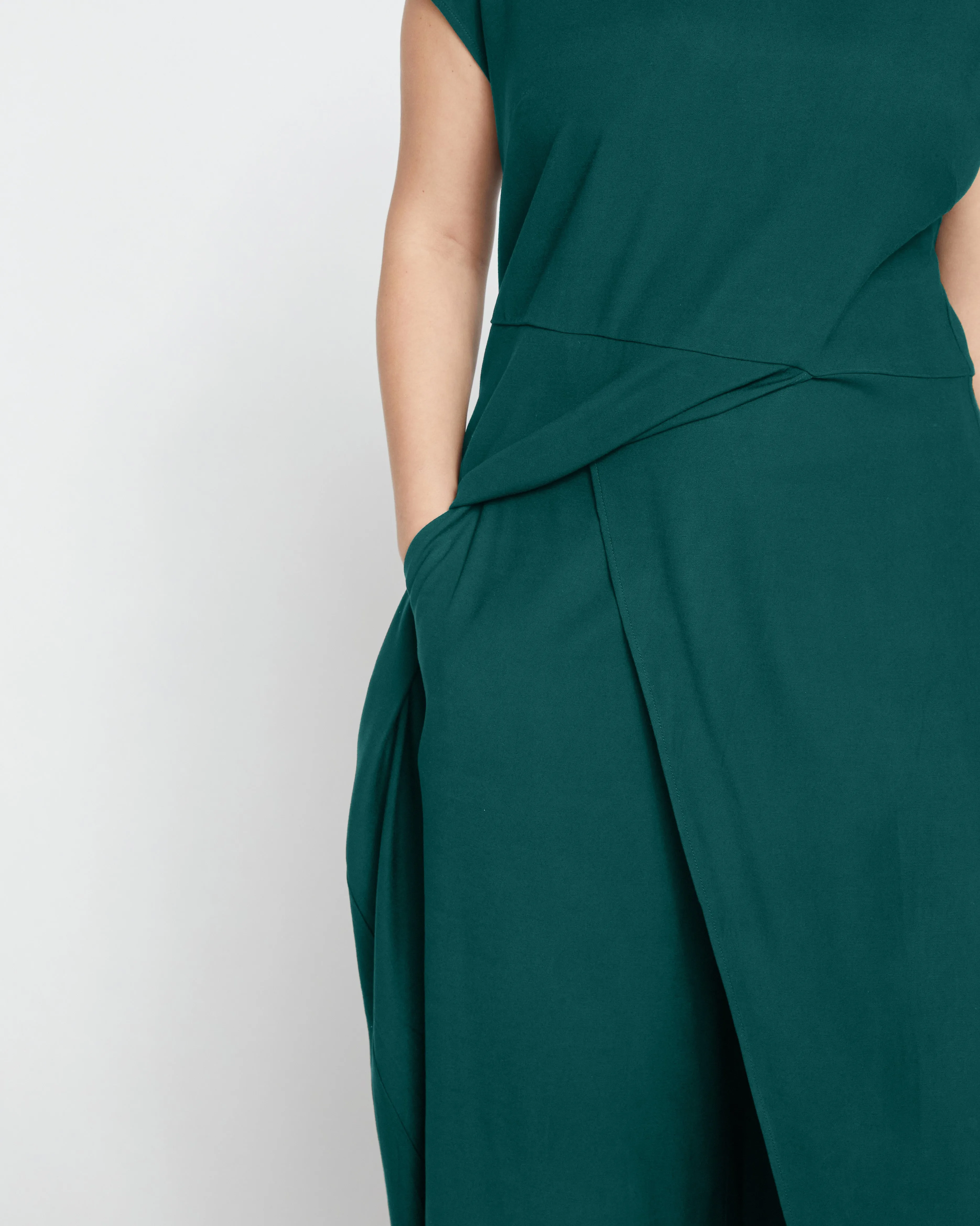 Elvo Double Luxe Culottes - Forest Green