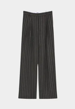 Enzo Casual Linen Pant - Chocolate Brown