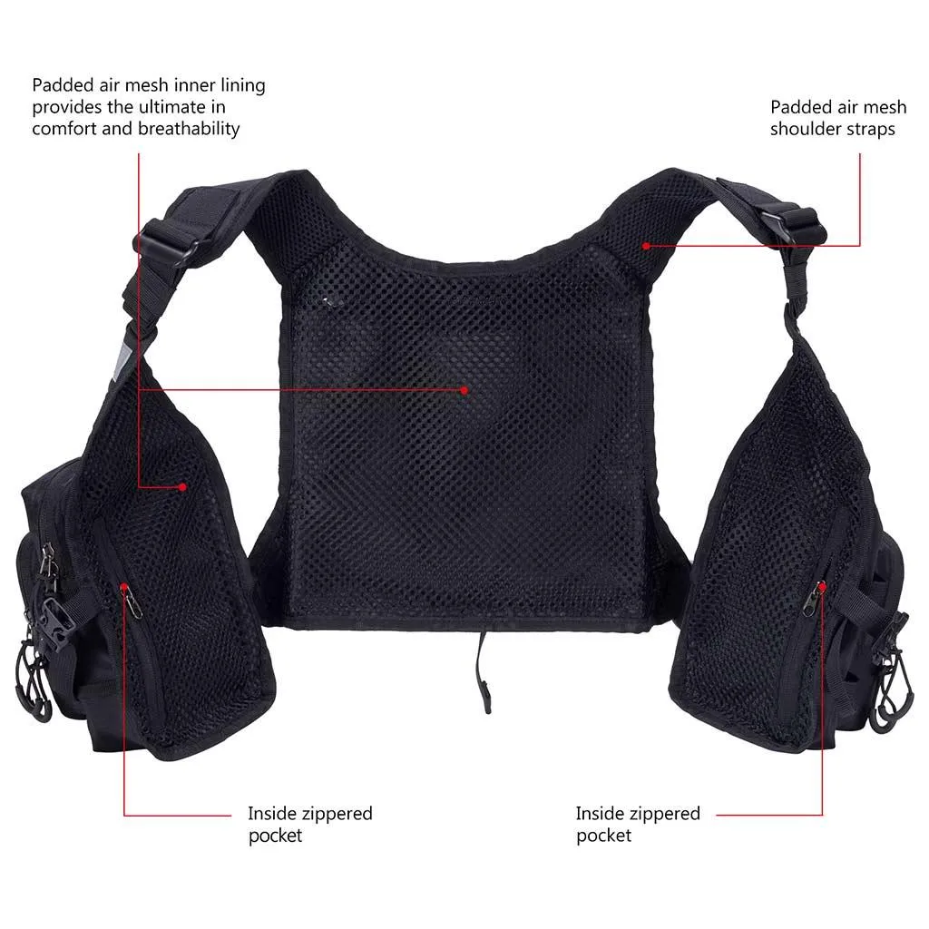 FV08 Ultra Lightweight Fishing Vest for Men Women