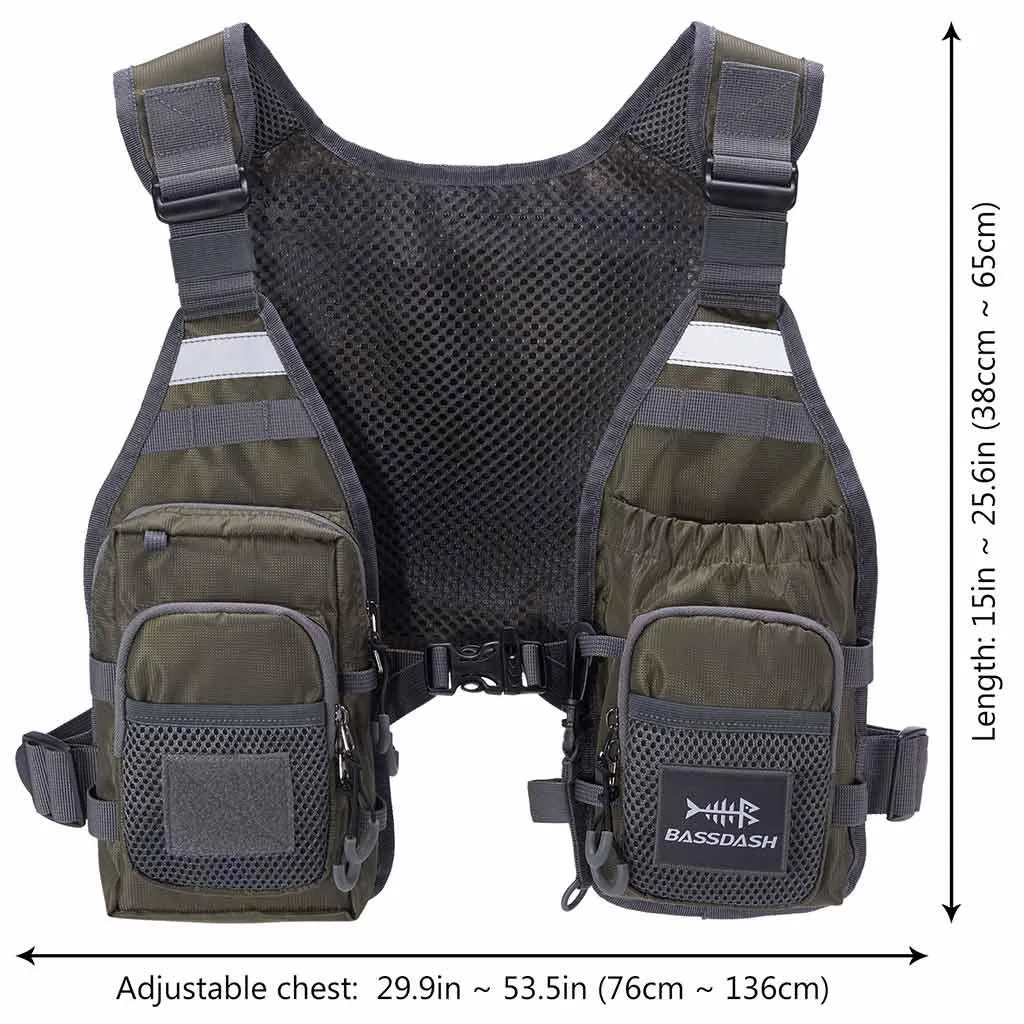 FV08 Ultra Lightweight Fishing Vest for Men Women