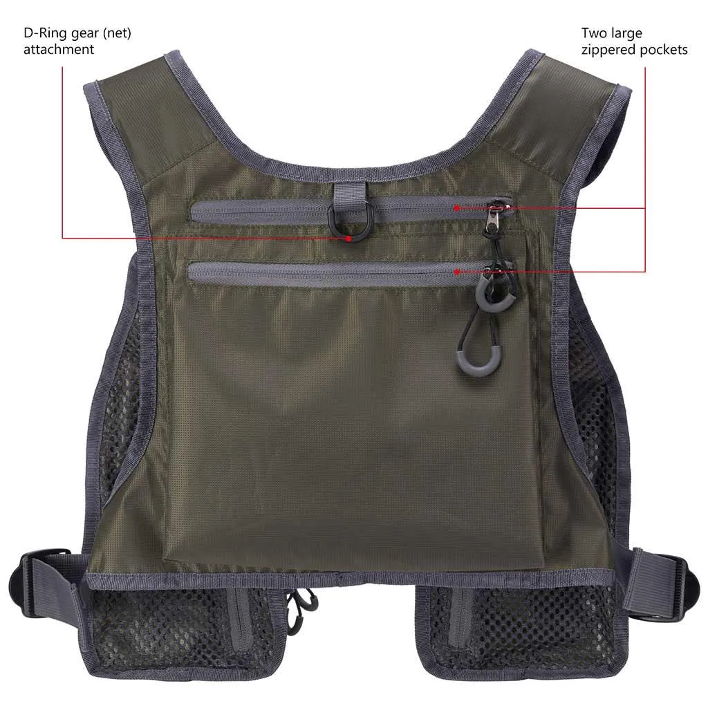 FV08 Ultra Lightweight Fishing Vest for Men Women