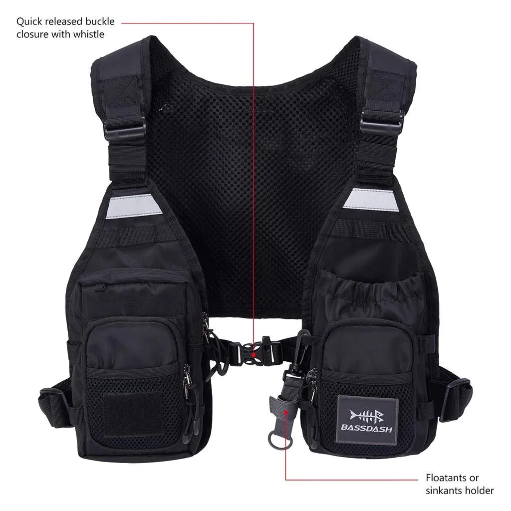 FV08 Ultra Lightweight Fishing Vest for Men Women