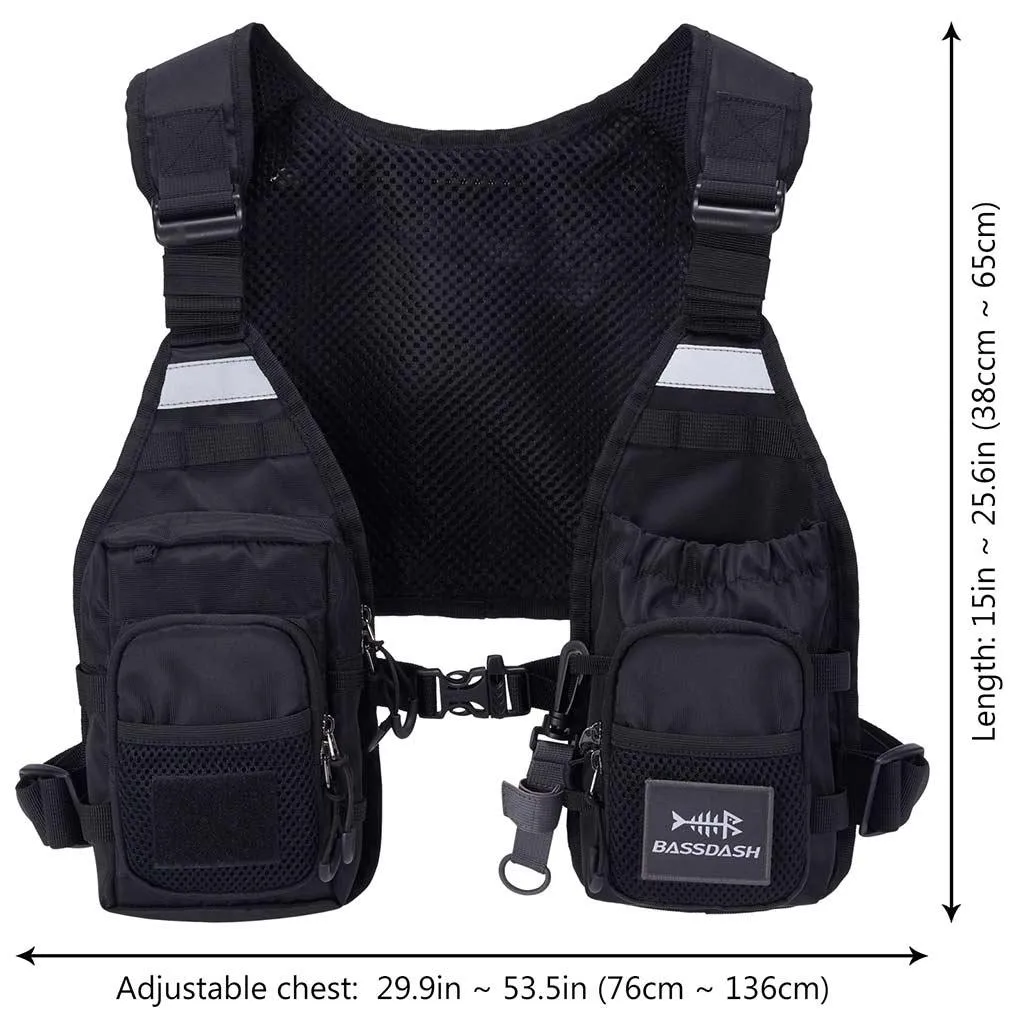 FV08 Ultra Lightweight Fishing Vest for Men Women