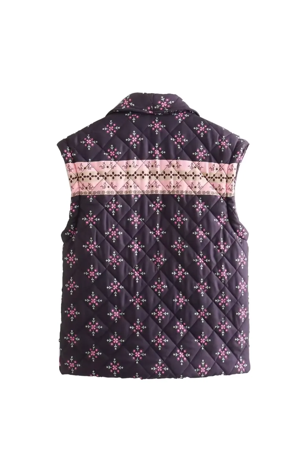 'Ivanna' Sleeveless Open-Front Quilted Vest