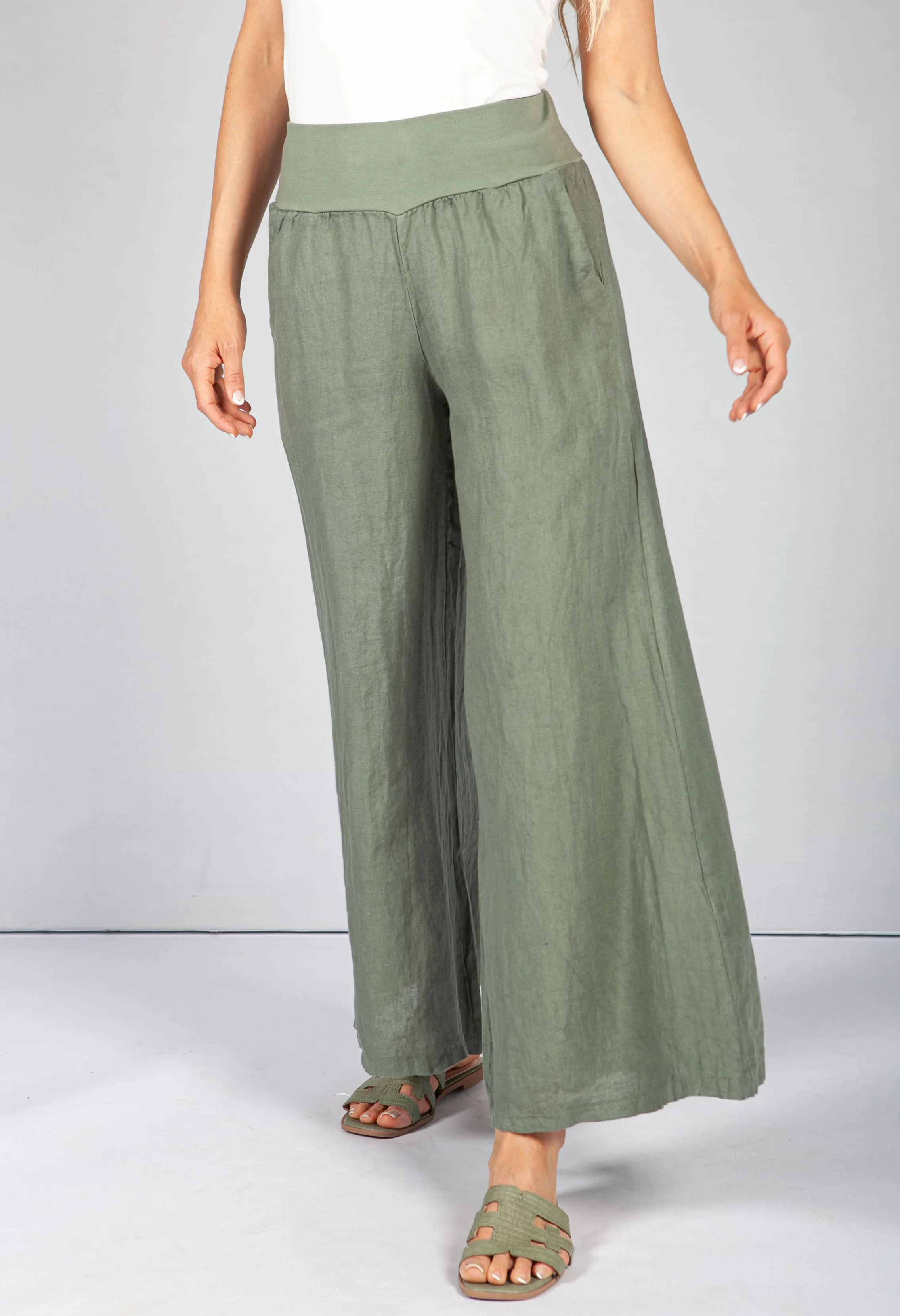 Khaki Slouch Culottes