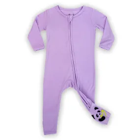 Lavender Bamboo Convertible Footie