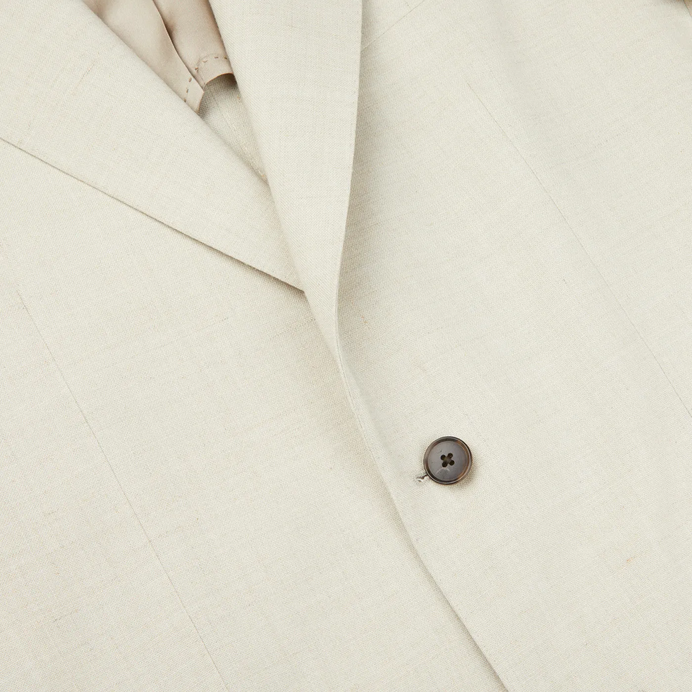 Light Beige Wool Linen Suit Jacket