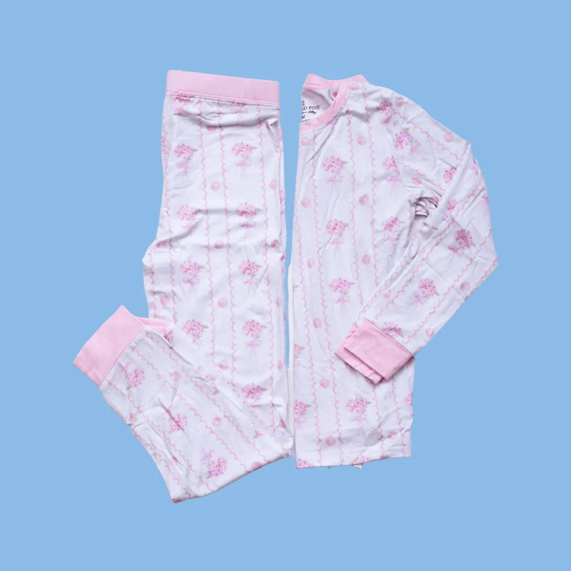 Light Pink Hydrangea PJ Set