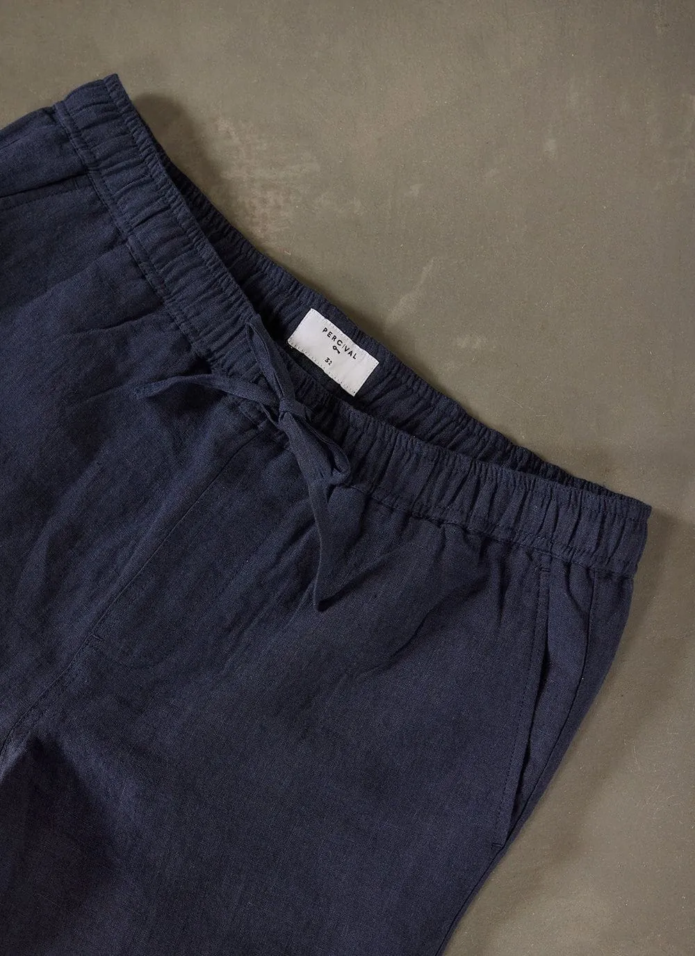 Linen Everyday Trousers | Navy