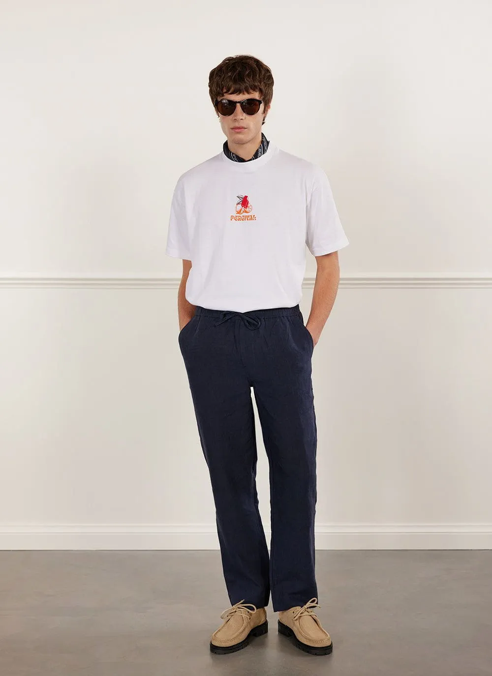 Linen Everyday Trousers | Navy