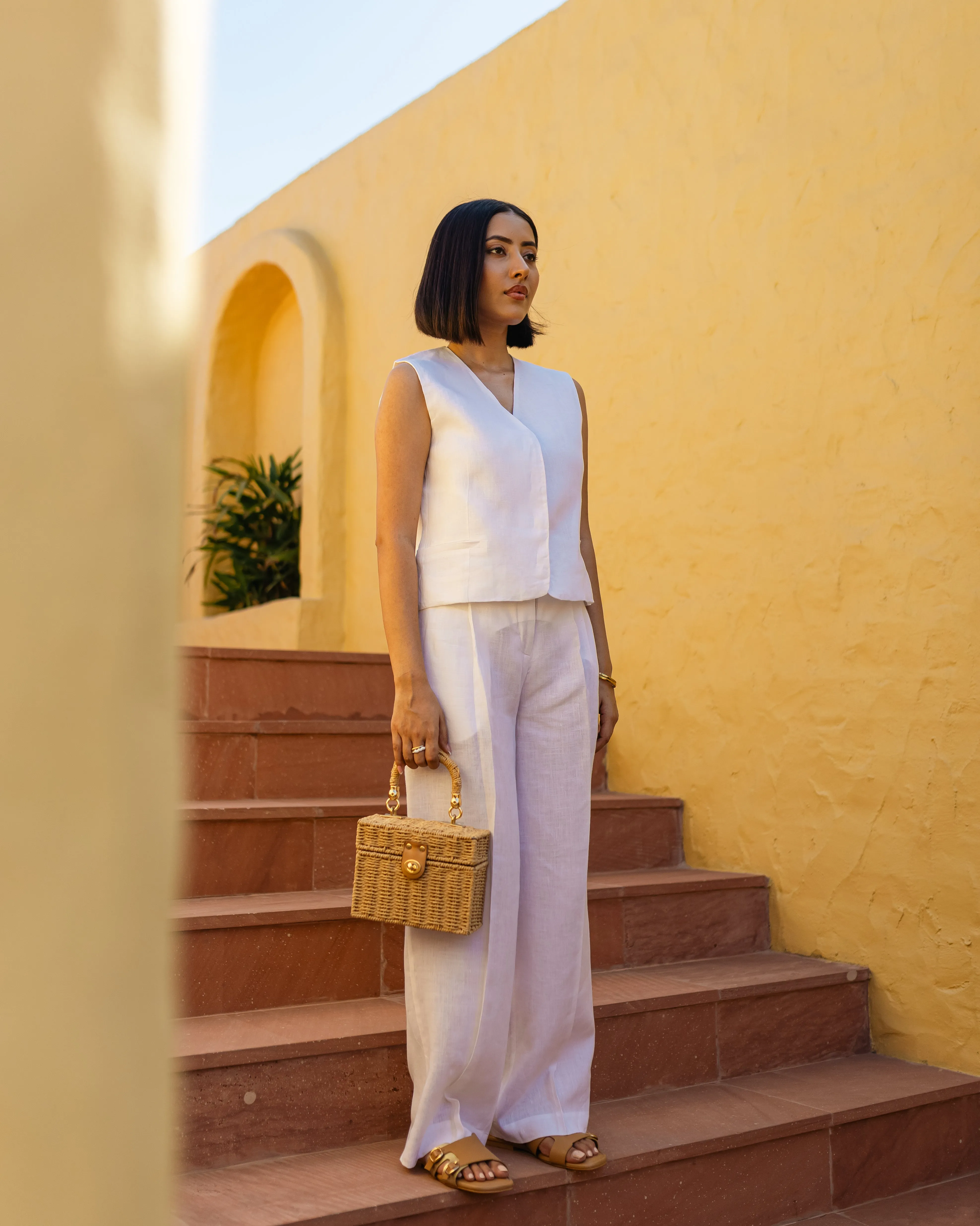 Linen Trousers White