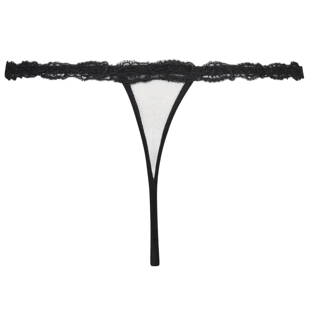 Lise Charmel 'Splendeur Soie' Black Silk Sexy Thong