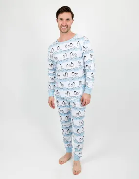 Mens Penguin Cotton Pajamas