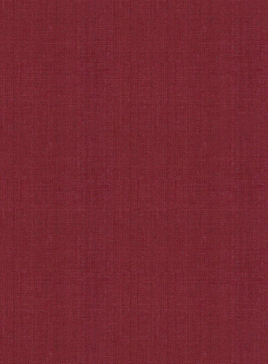 Moscow Maroon Linen Highland Trousers