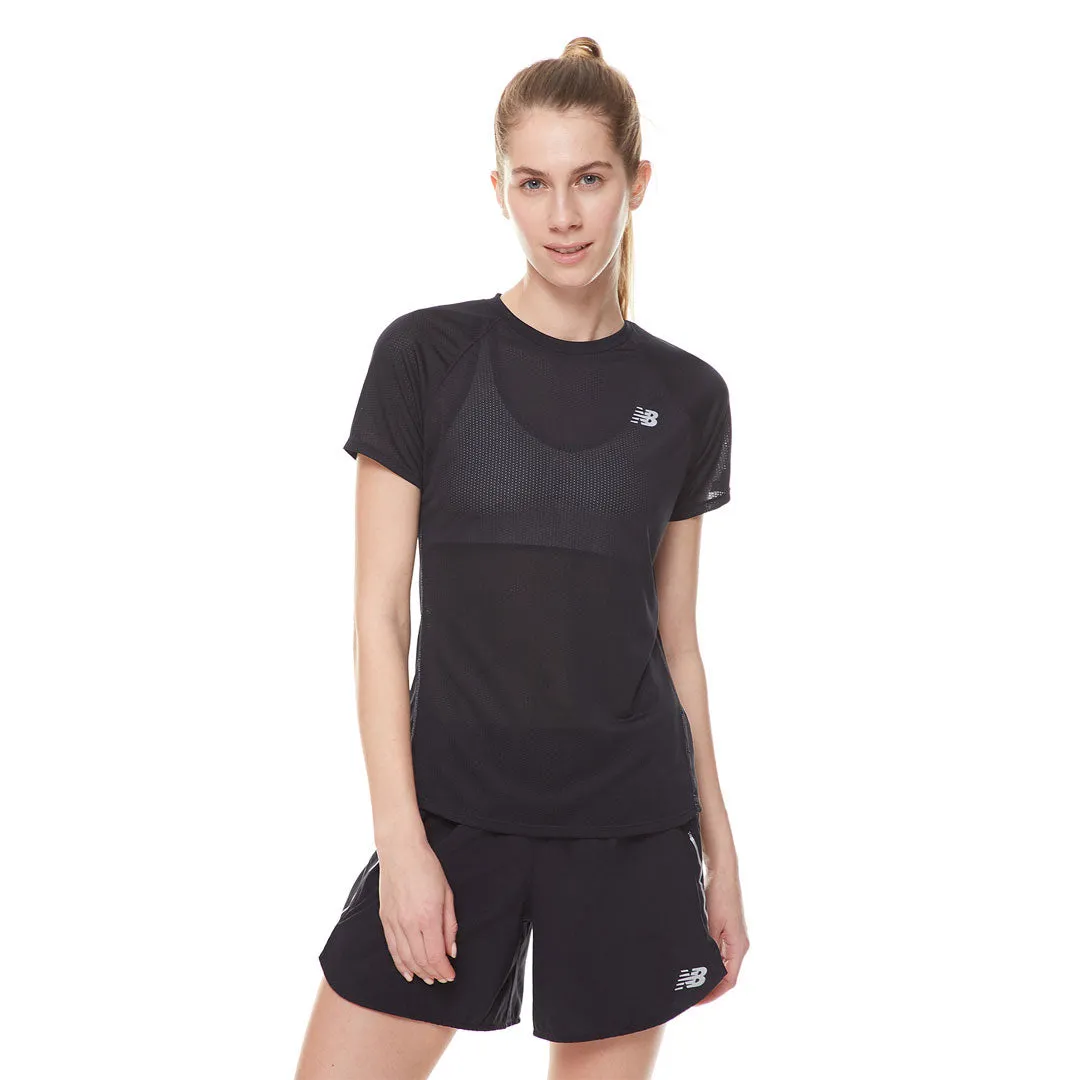 New Balance - Women's Impact Run Short Sleeve T-Shirt (WT21262 BK)