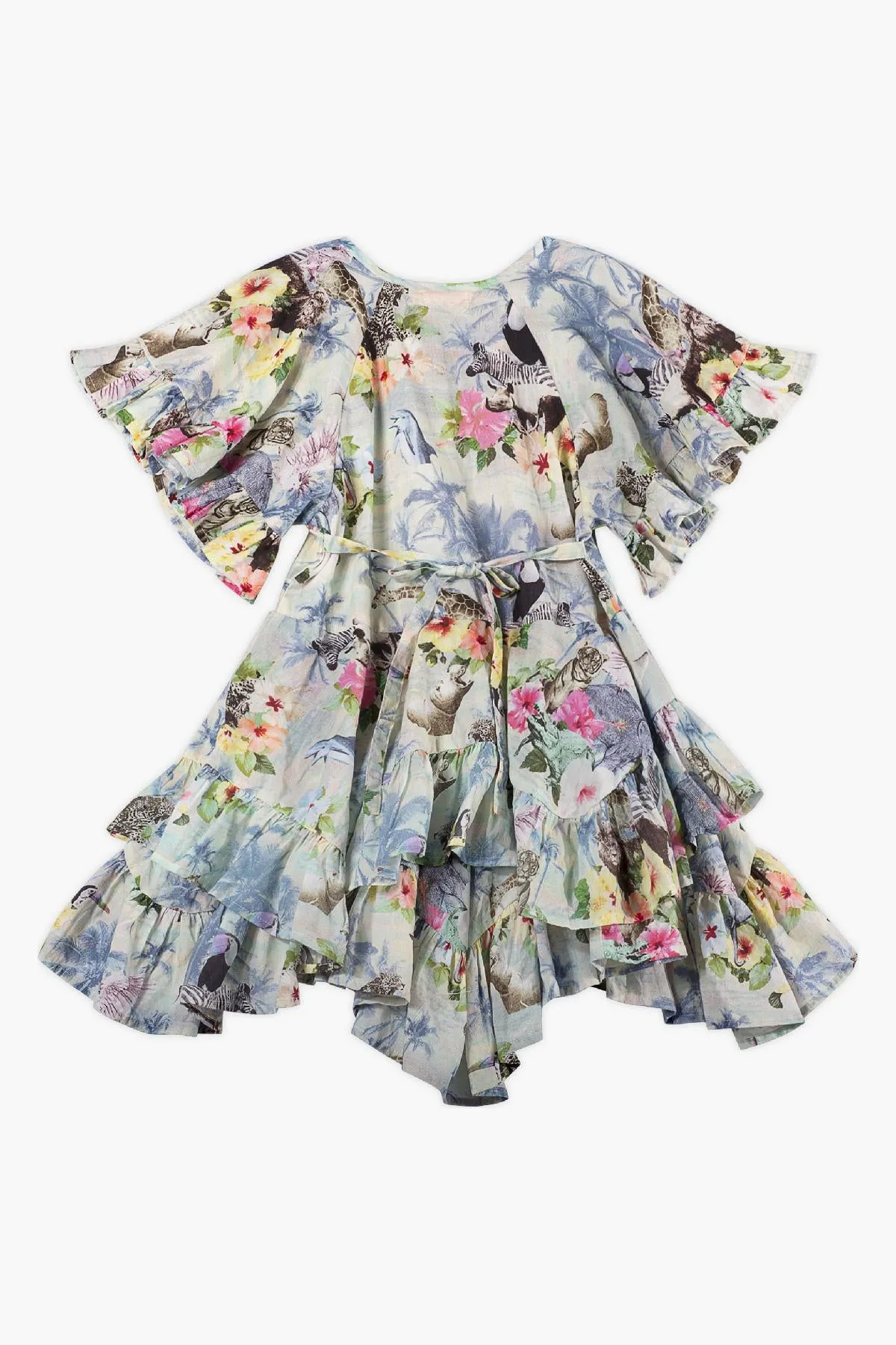 Paper Wings Hawaiian Ruffle Girls Dress (Size 6 left)