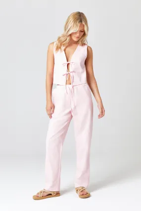 Pink Linen Trousers