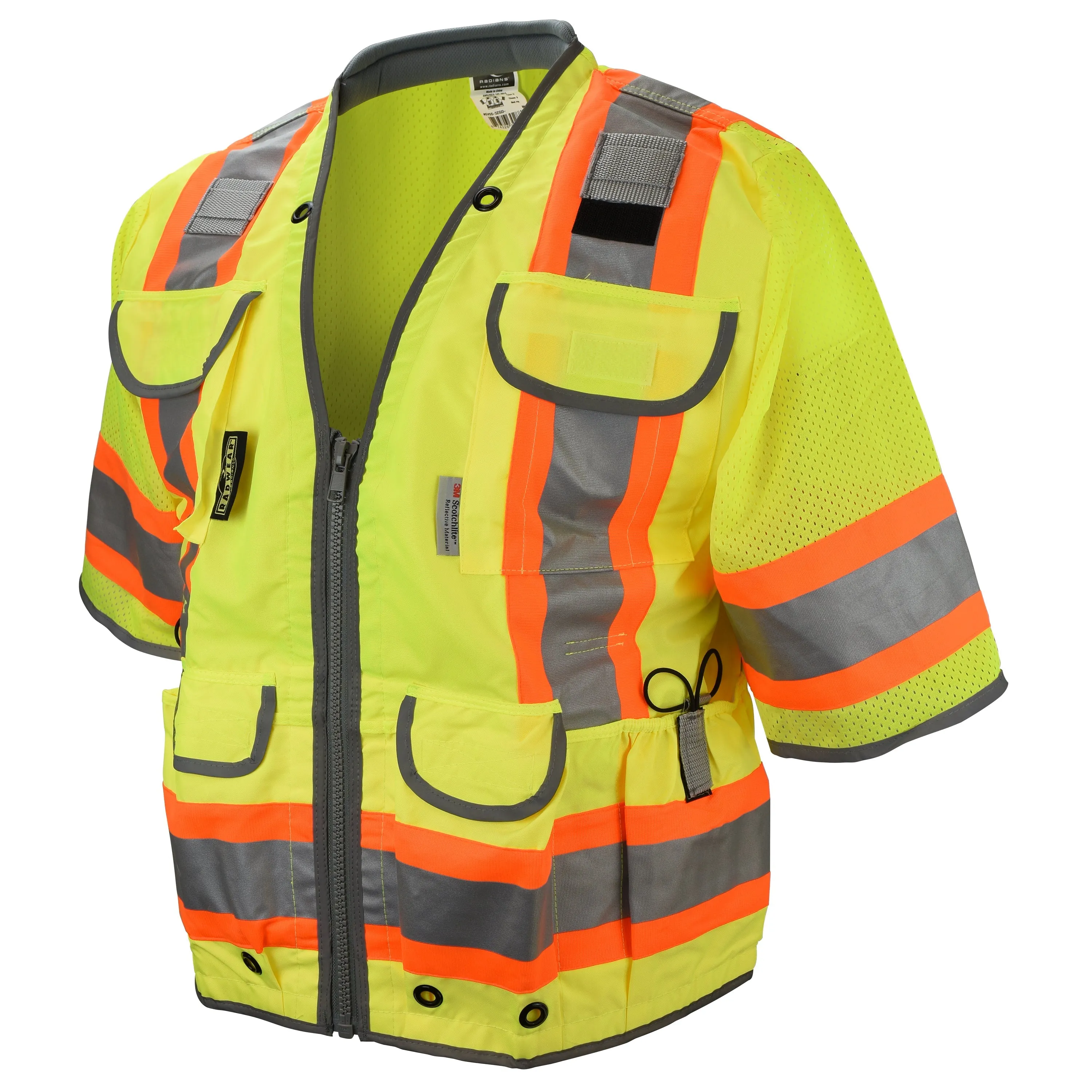 Radians SV55-3 Class 3 Heavy Woven Two Tone Mesh Engineer Vest