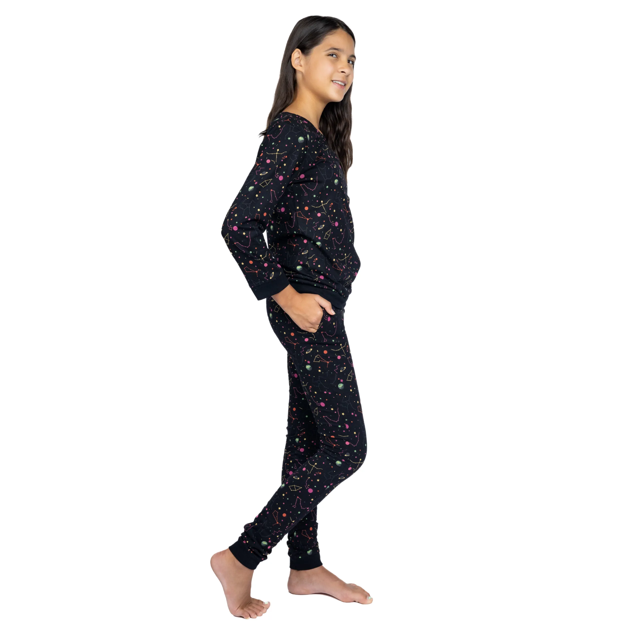 Rainbow Constellations Kids Pajamas Set