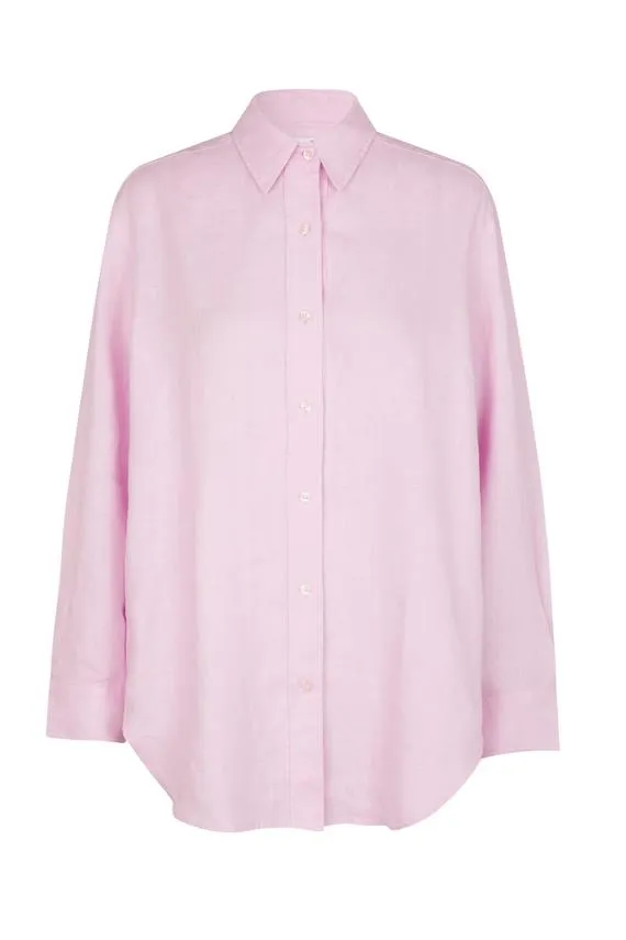 Salova Lilac Snow Linen Shirt