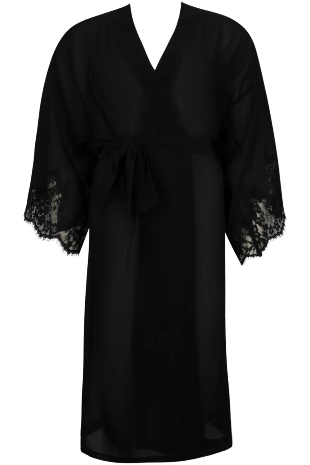 Splendeur Soie Mid Length Sheer Robe