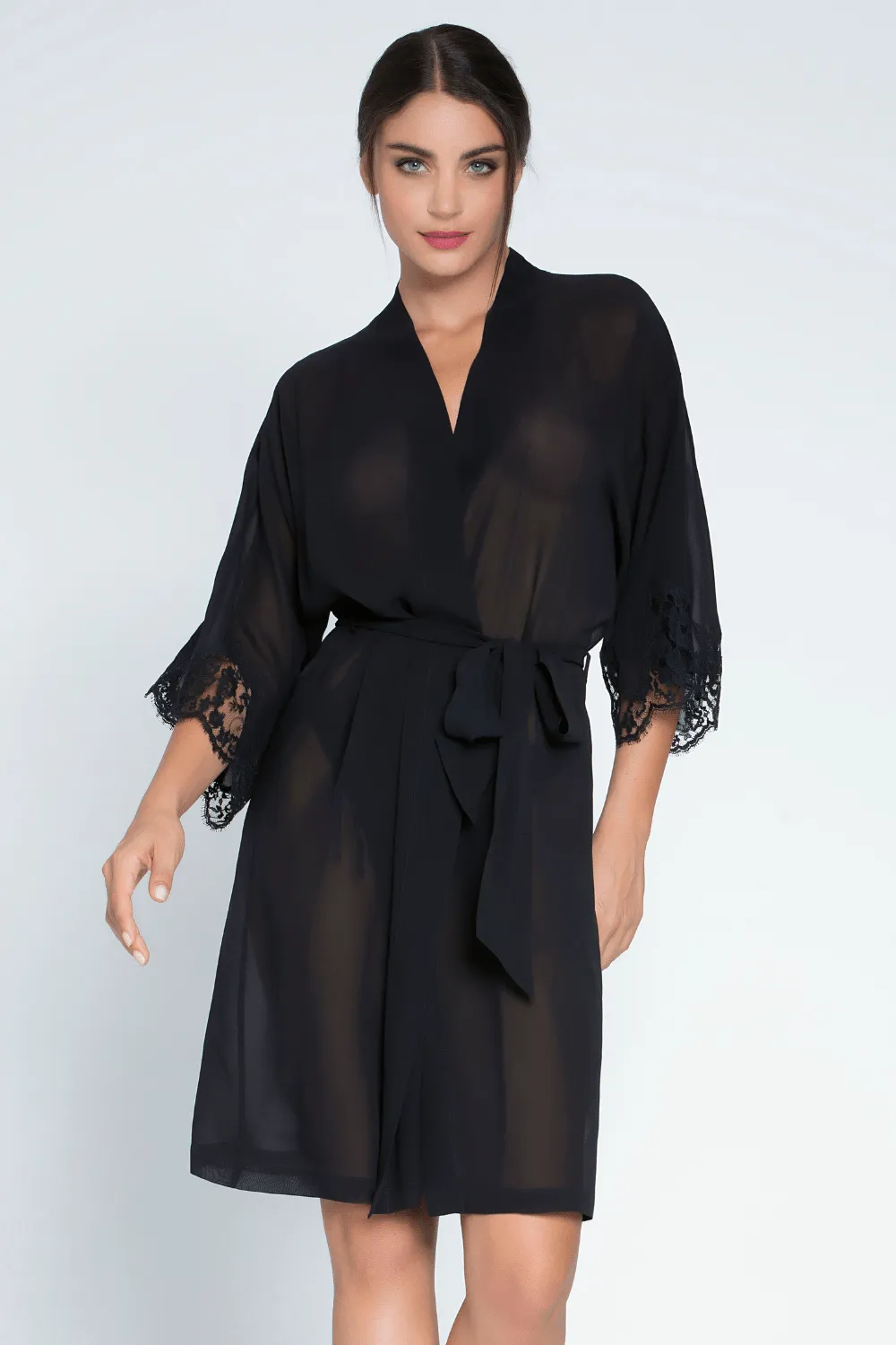 Splendeur Soie Mid Length Sheer Robe