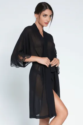 Splendeur Soie Mid Length Sheer Robe