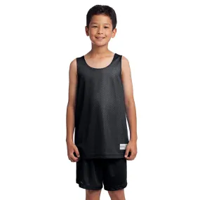 Sport-Tek Youth Black PosiCharge Classic Mesh Reversible Tank