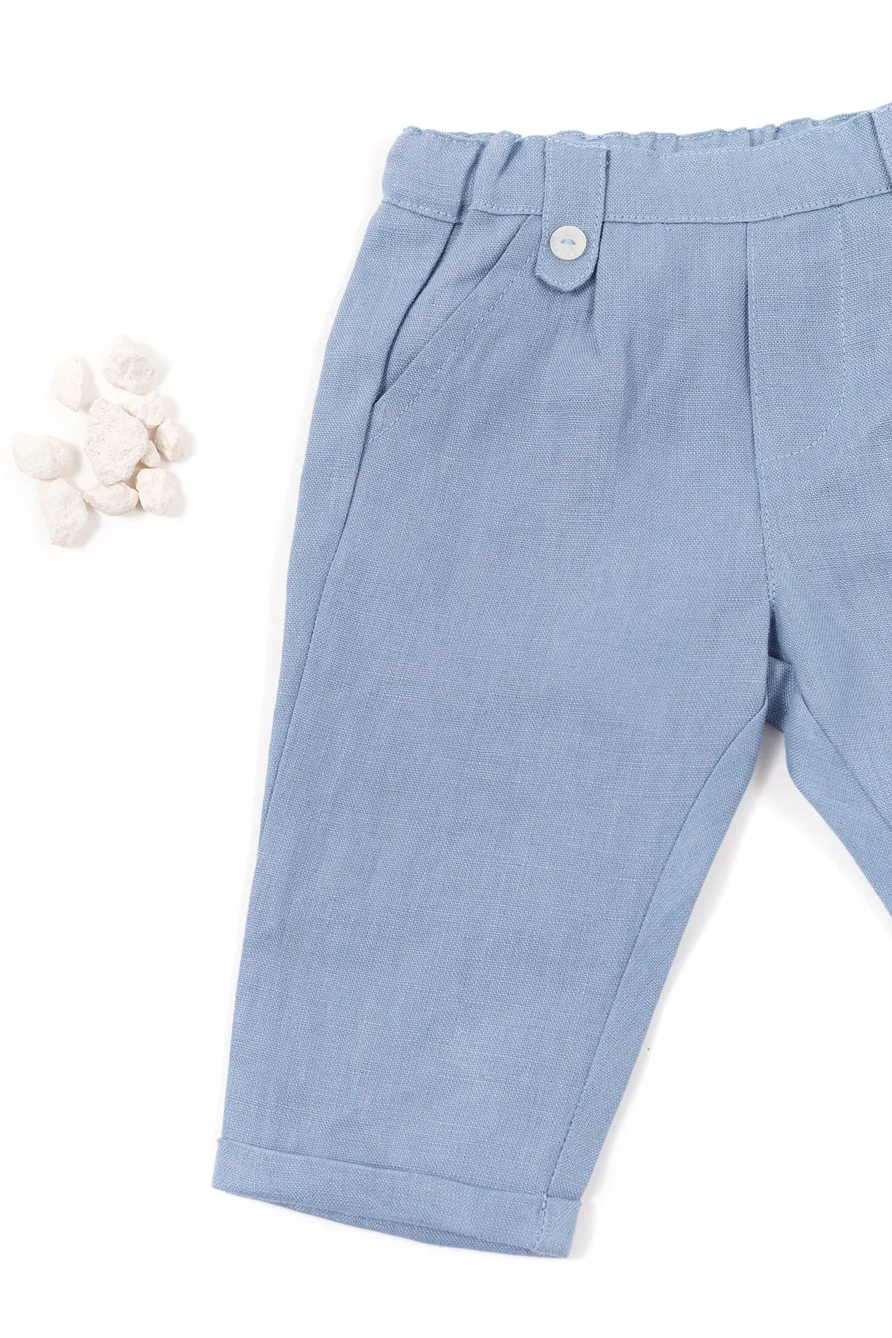 Trousers - Blue Linen