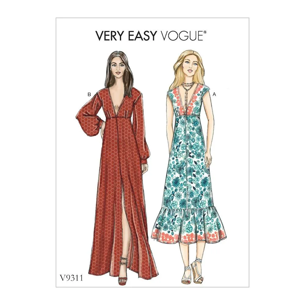 Vogue Pattern V9311 Misses' Dress