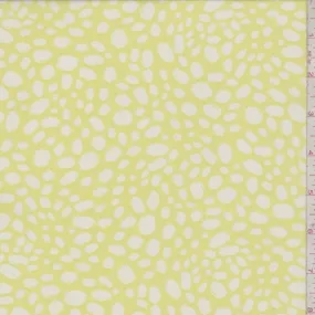 Yellow/White Pebble Georgette Fabric